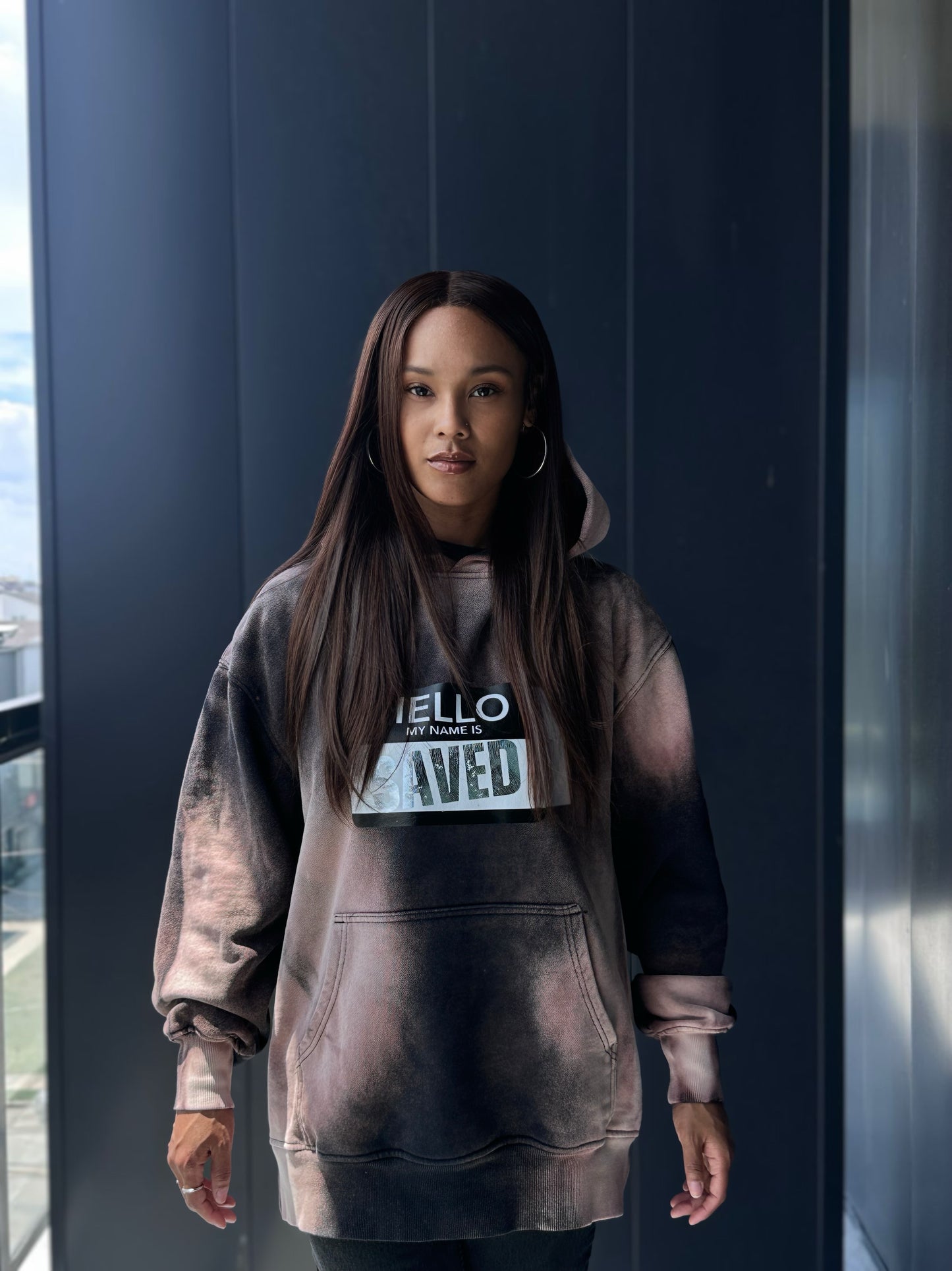 Saved by Grace Acid Wash Hoodie