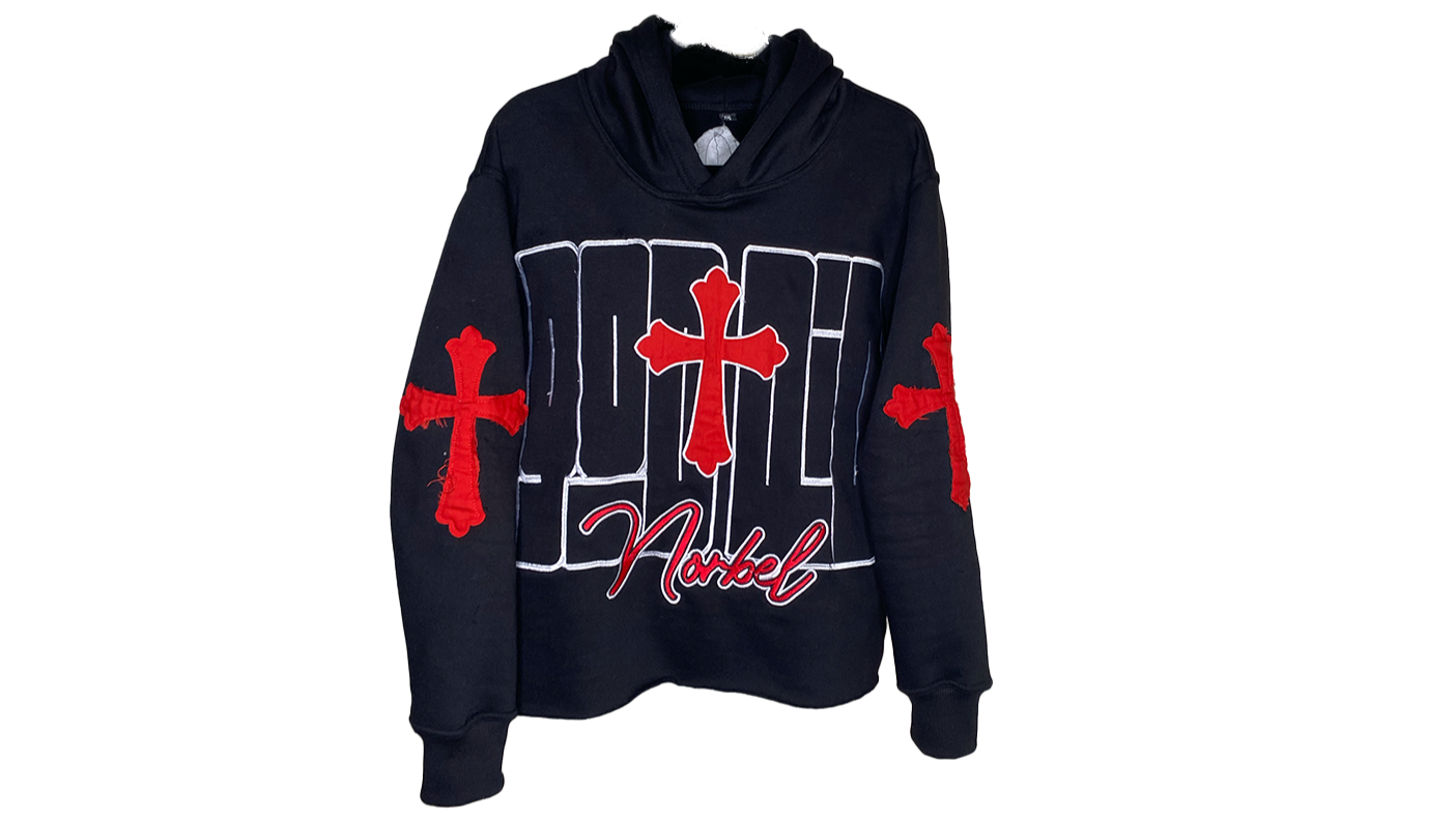 God Did Hoodie | Black and Red 100% Polyester Hoodie