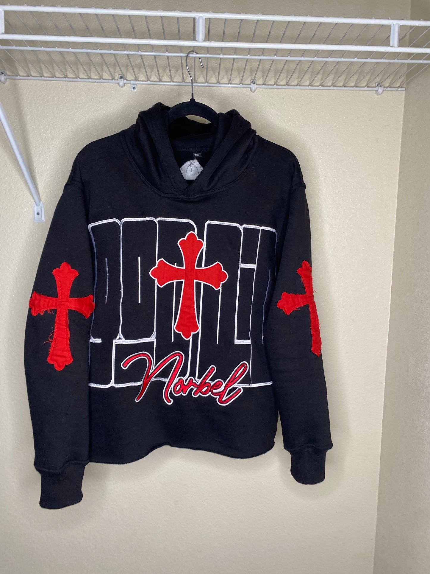 God Did Hoodie | Black and Red 100% Polyester Hoodie